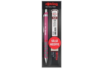 Rotring Okul Seti Tikky Rd 0.5+Min Silgi Hediyeli Ahududu Pembe