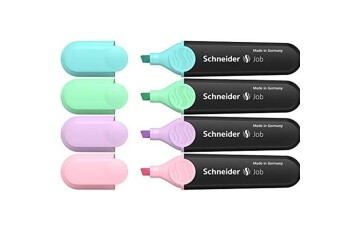 Schneider Fosforlu Kalem Job Pastel 4 Lü Kart. Kutu 115098