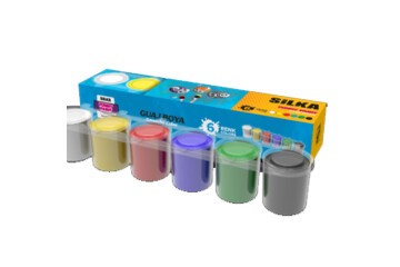 Silka Guaj Boya 6 Renk 6 Adet G.SS6-6