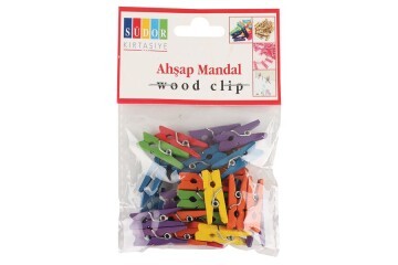 Südor Ahşap Mandal Küçük Renkli BS99