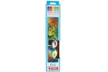 Südor Akrilik Boya Şişe Su Bazlı 15 ML 6 Renk SD121