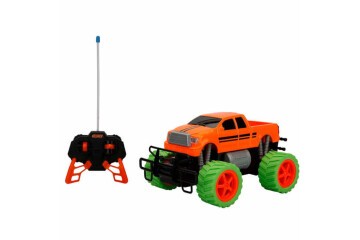 Sunman Oyuncak Uzaktan Kumandalı 1:18 Neon Jumbo Wheels USB Şarjlı Araba 26 cm