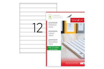 Tanex Laser Etiket 100 YP 210x24 Laser-Copy-Inkjet TW-2524
