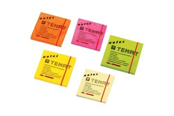 Temat Yapışkanlı Not Kağıdı 75x75 MM Fosforlu Sarı 11515