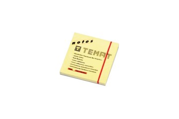 Temat Yapışkanlı Not Kağıdı 75x75 MM Pastel Sarı 10483