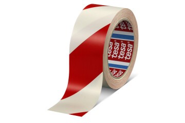 Tesa İkaz Bandı Yer İşaretleme Çizgili Kırmızı-Beyaz 33x50 60760-00092-15