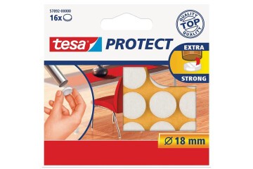 Tesa Zemin Koruyucu Daire Keçe Beyaz 16x18 MM x