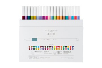 Uni-Ball Akrilik Uçlu Kalem Emott 0.4 MM Fine 40 Lı Set