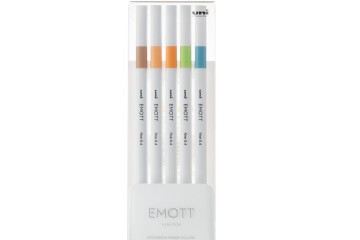 Uni-Ball Akrilik Uçlu Kalem Emott 0.4 MM Fine 5 Li Doğa Renk