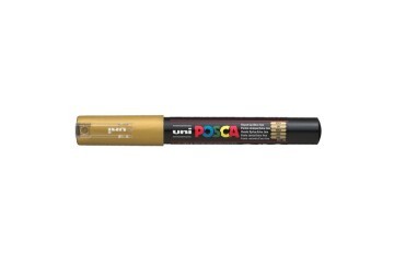 Uni-Ball Markör Boyama Posca Su Bazlı Poster 0.7 MM Altın PC-1M
