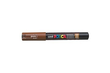 Uni-Ball Markör Boyama Posca Su Bazlı Poster 0.7 MM Kahverengi PC-1M