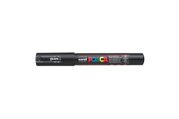 Uni-Ball Markör Boyama Posca Su Bazlı Poster 0.7 MM Siyah PC-1M