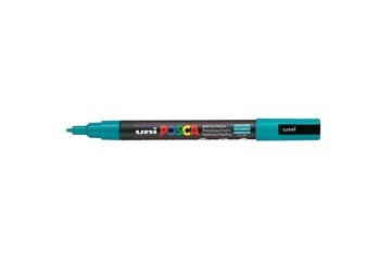 Uni-Ball Markör Boyama Posca Su Bazlı Poster 0.9-1.3 MM Zümrüt Yeşili PC-3M
