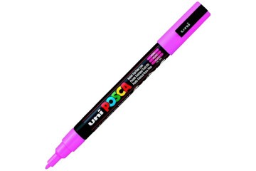 Uni-Ball Posca 0.9-1.3 Su Bazli Poster Markörü Pembe N Pc-3m Pembe (N)