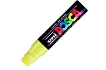 Uni-Ball Posca 15.0 Su Bazlı Poster Markörü Sarı Pc-17K
