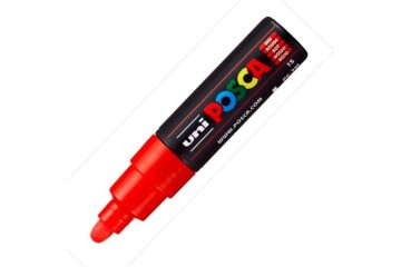 Uni-Ball Posca 4.5-5.5 Su Bazlı Poster Markörü Kırmızı PC-7M