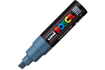 Uni-Ball Posca 8.0 Su Bazlı Boyama Markörü Kurşun Gri PC-8K