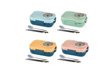 Vagonlife Beslenme Kutusu Lunch Box Paslanmaz Çelik 900 ML BL70100