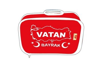 Vatan Türk Bayrağı Polyester 30x45 VT102