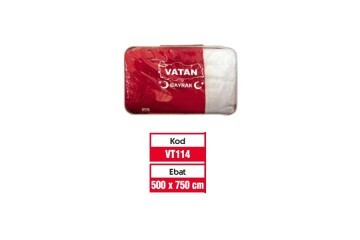 Vatan Türk Bayrağı Polyester 500x750 VT114