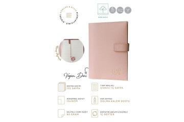 VJ Kutulu Defter 13x18 Cm Ivory 96 YP Kitap Ayraçlı 124-1059