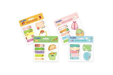 Yapışkan Not-Desenli Set 48 Li Stand K0120