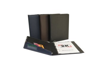 2K Sunum Klasörü 4 Halkalı Suni Deri 40 MM Kahverengi 533K