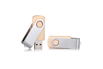 32 GB Ahşap Döner Kapaklı USB Bellek