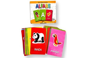 4E Bak Öğren Kartları Alfabe