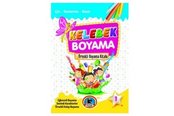 4E Boyama Kitabı Kelebek Örnekli Renkli 32 Syf Karatay Yayınevi