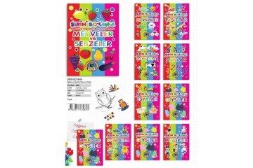 4E Boyama Kitabı Şirin Siyah Beyaz 16 Syf Karatay Yayınevi