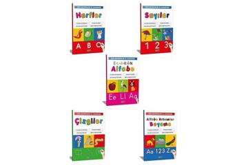 4E Çizgi Alıştırmaları İle Alfabe Kavram Seti 5 Li