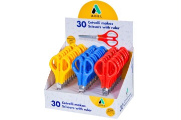 Adel Okul Makası Cetvelli 30 Lu 4012 145801