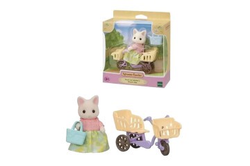 Adore Oyuncak Sylvanian families Çiçekli Kedi Anne Ve Bisiklet ESE5680