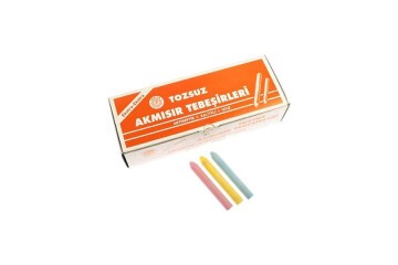 Akmısır Tebeşir Tozsuz 100 LÜ Renkli