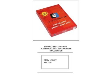 Alex Schoeller Eskiz Kağıt 50/55 GR A4