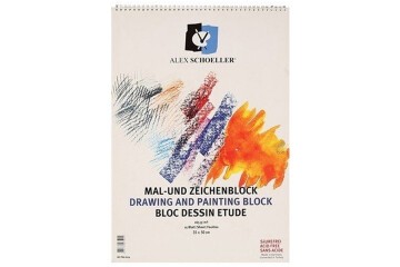 Alex Schoeller Resim Defteri Spiralli 35x50 Cm 120 GR 40 Lı  ALx-0787