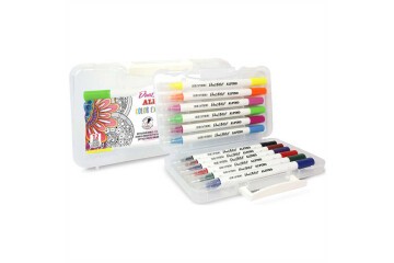 Alpino Keçeli Boya Kalemi Çift Yönlü Fırça Uçlu 12 Lİ AR800186