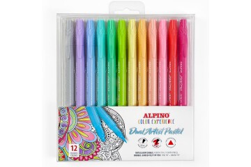 Alpino Keçeli Kalem Dual Art 12 Li Pastel Renk-Çift Yön