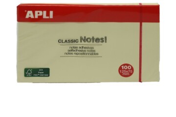 Apli Yapışkanlı Not Kağıdı Classic 100 YP 125x75 10976