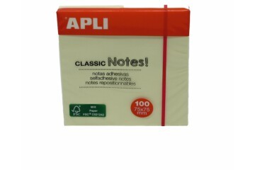 Apli Yapışkanlı Not Kağıdı Classic 100 YP 75x75 10975