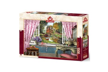 Art Puzzle 1500 Parça Penceremdeki Şato 5388