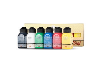 Artdeco Akrilik Boya 6x75 ML Set Canlı Renkler LV-Y-070I-AS1