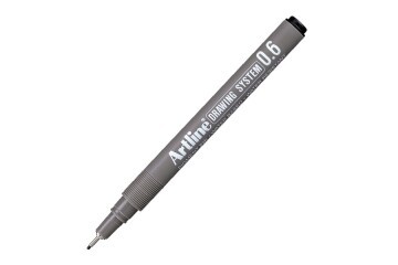 Artline Çizim Kalemi 0.6 MM Siyah EK236