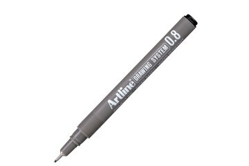 Artline Çizim Kalemi 0.8 MM Siyah EK238