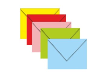 Asil Doğan Kartvizit Renkli Zarf-80 GR 5 Renk 7x9 80 GR AS-7104