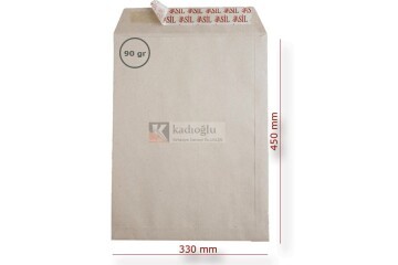 Asil Doğan Torba Zarf İmt Kraft Silikonlu 33x45 90 GR AS-0881