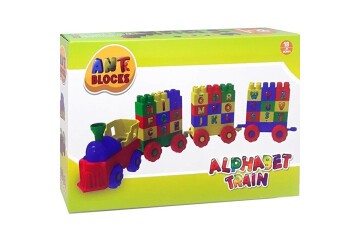 Asya Oyuncak Ant Blocks 56 Parça Harfli Tren Seti ANT003