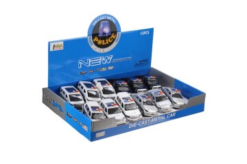 Asya Oyuncak Sesli Metal Polis Arabası 2062-FY6008P-12D