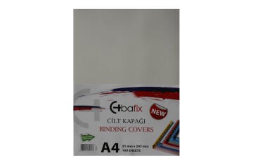Bafix Cilt Kapağı Plastik Opak A4 160 MIC Beyaz